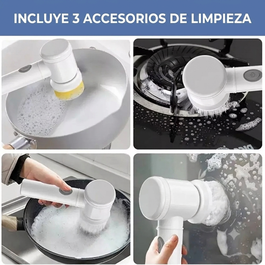 🧽 CEPILLO ELÉCTRICO MULTIFUNCIONAL PARA LIMPIEZA PROFUNDA