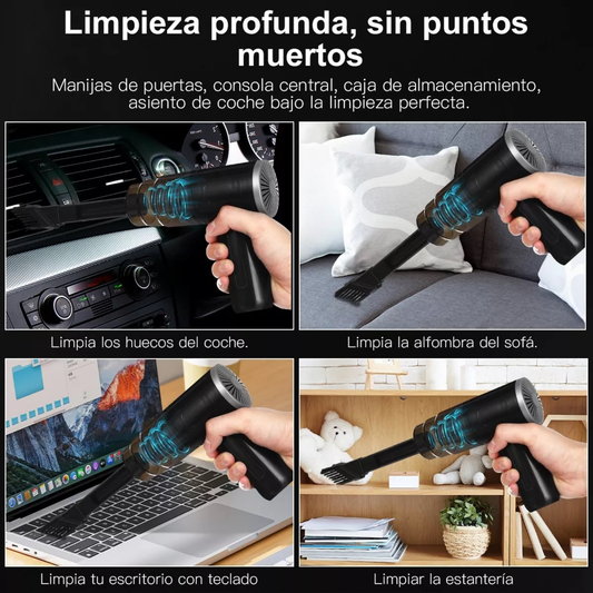🚗✨ Mini Aspiradora Portátil Inalámbrica 4500PA para Auto y Hogar